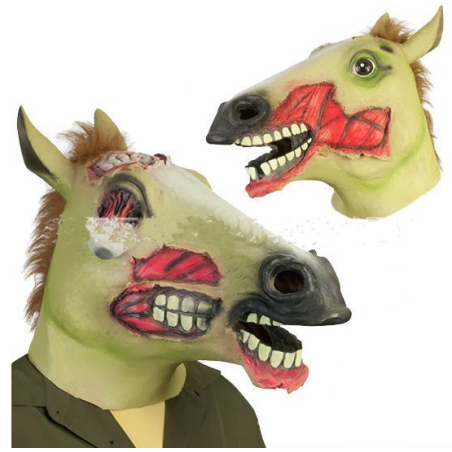 masque cheval zombi