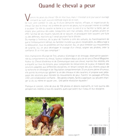 Livre "Quand le cheval a peur" - Vigot