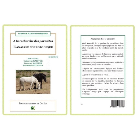 Livre: "A la recherche des parasites, l'analyse coprologique" - ALPHA & OMEGA