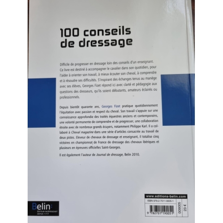 Livre "100 Conseils De Dressage" - Belin