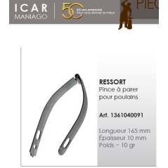 Ressort pince à parer pour poulain Spare spring - ICAR