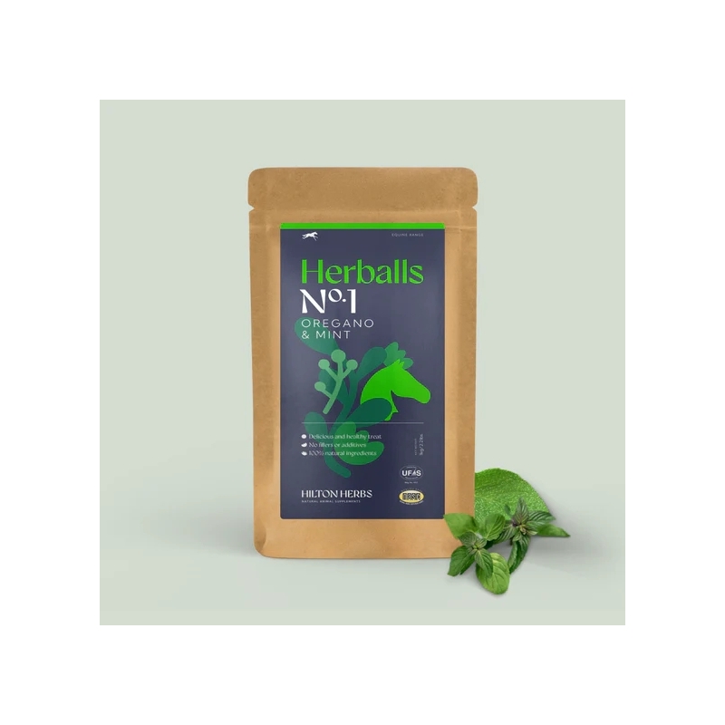 Herballs - Friandises naturelles N° 1 - Origan & Menthe - HILTON HERBS Herballs - Friandises naturelles N° 1 - Origan & Menthe - HILTON HERBS