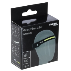 Lampe frontale à LED HeadFire 280 sensor - KERBL